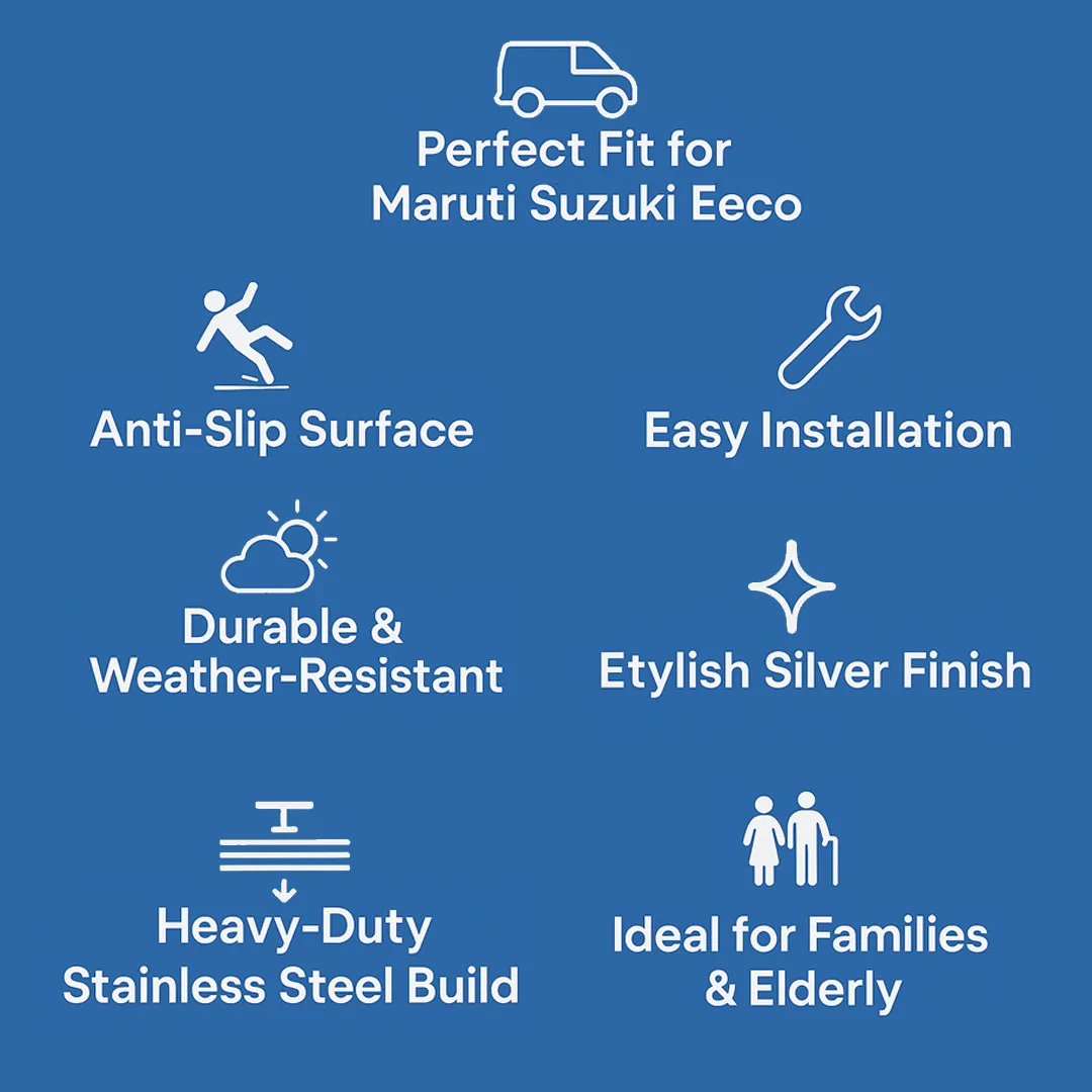 Car Silver Side Step for Eeco