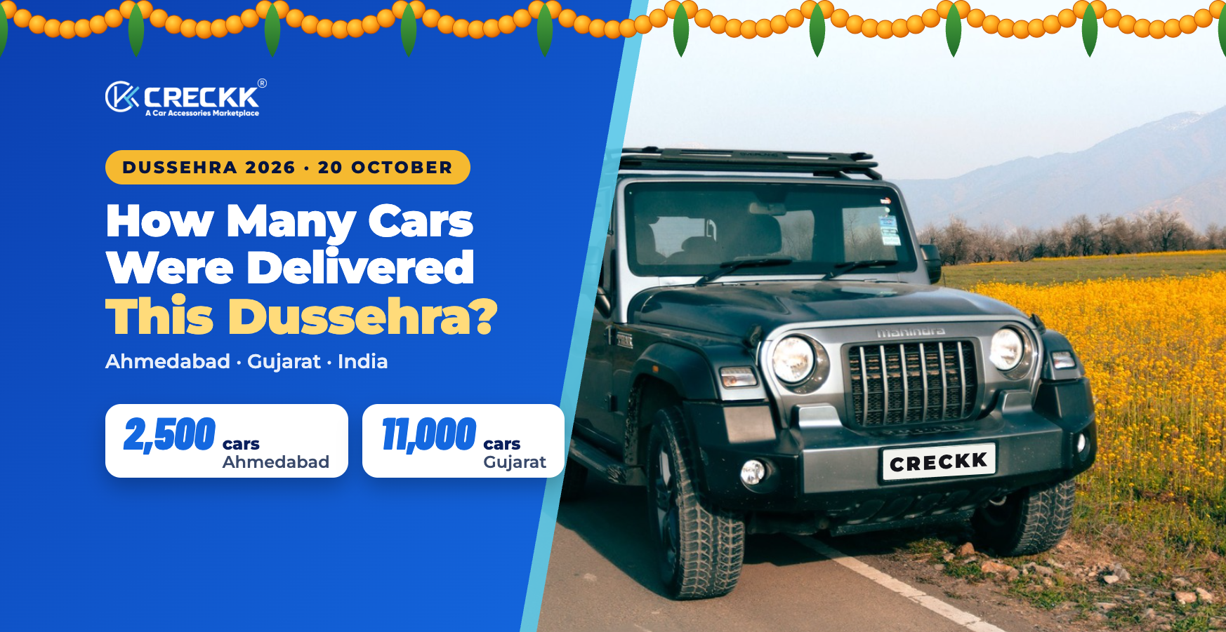 Dussehra 2026 Car Sales: How Many Cars Were Delivered in Ahmedabad, Gujarat and India?